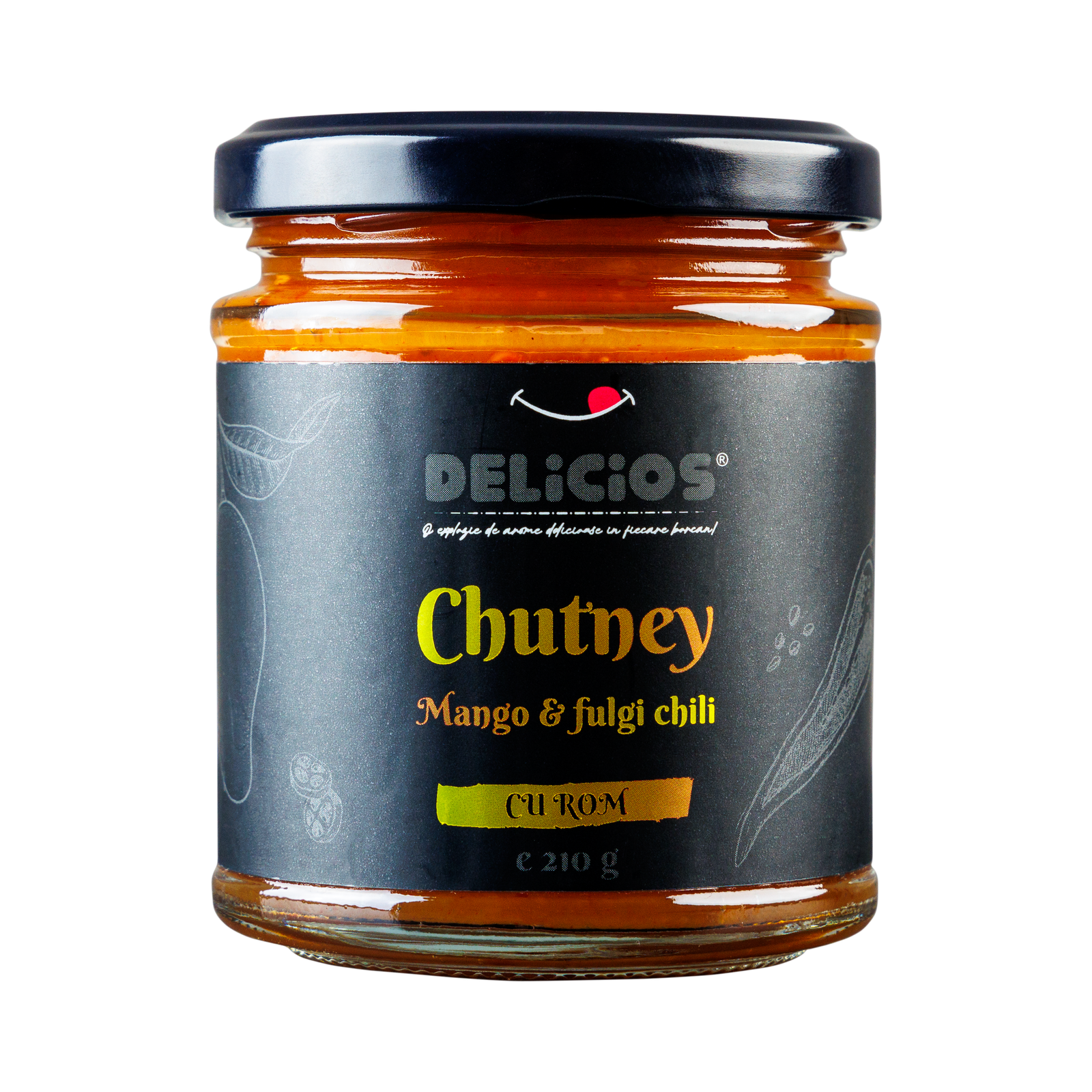 Chutney de mango cu chili si rom